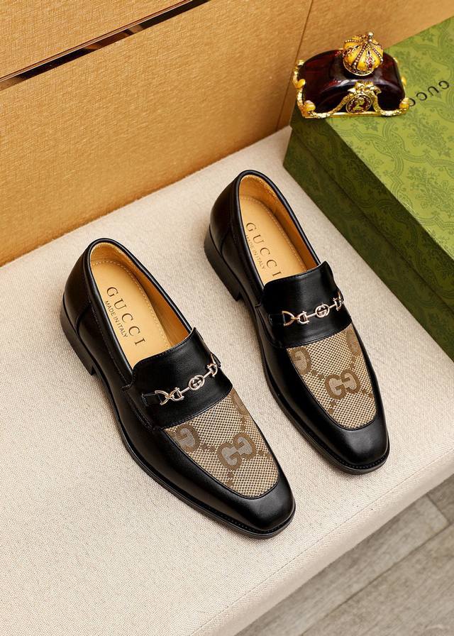 Product trademark: Gucci casual leather shoes Regular size: 38-44 45.46 Custom