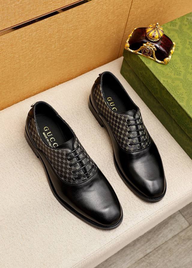 Product trademark: Gucci business leather shoes Regular size: 38-44 45.46 Custo