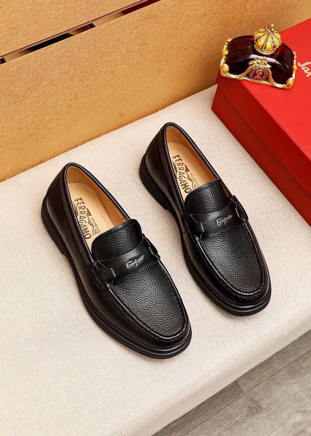 Product Trademark: Ferragamo Casual Leather Shoes Standard Sizes: 38-44 45 Cust