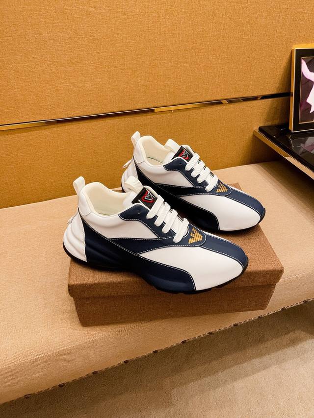 Factory P-batch Armani men's shoes, a 1:1 replica of the high-end brand's offic
