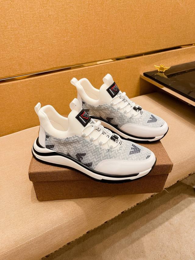Factory P-batch Armani men's shoes, a 1:1 replica of the high-end brand's offic