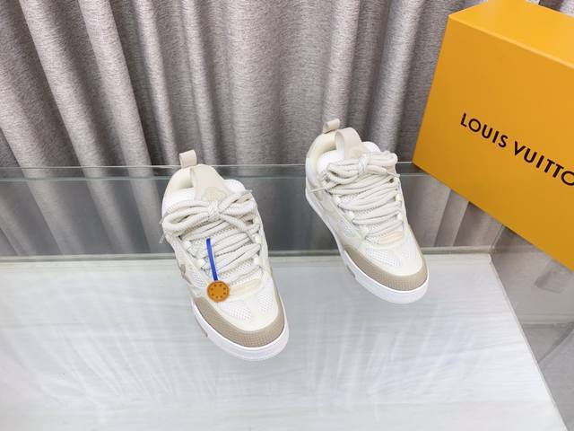 Upgraded Edition#Men's Only 2025 Louis Vuitton Lvtraine Sneakers. Virgil Abloh's