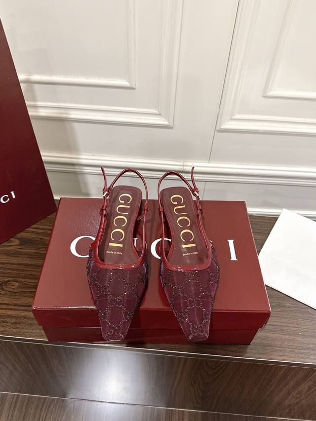 Mesh Rhinestone SandalsThe Gucci Aria collection draws inspiration from the bran