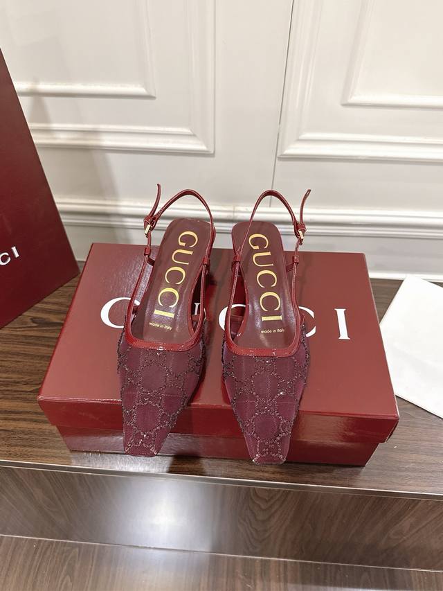 Mesh Rhinestone SandalsThe Gucci Aria collection draws inspiration from the bran