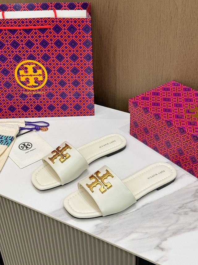 Tory Burch foreign trade order new flat slippers, the best choice for business t