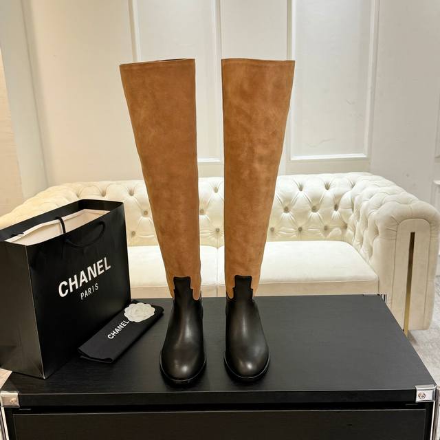 Agent-level Chanel Xiaoxiang 25Ss new autumn and winter round-toed short boots T