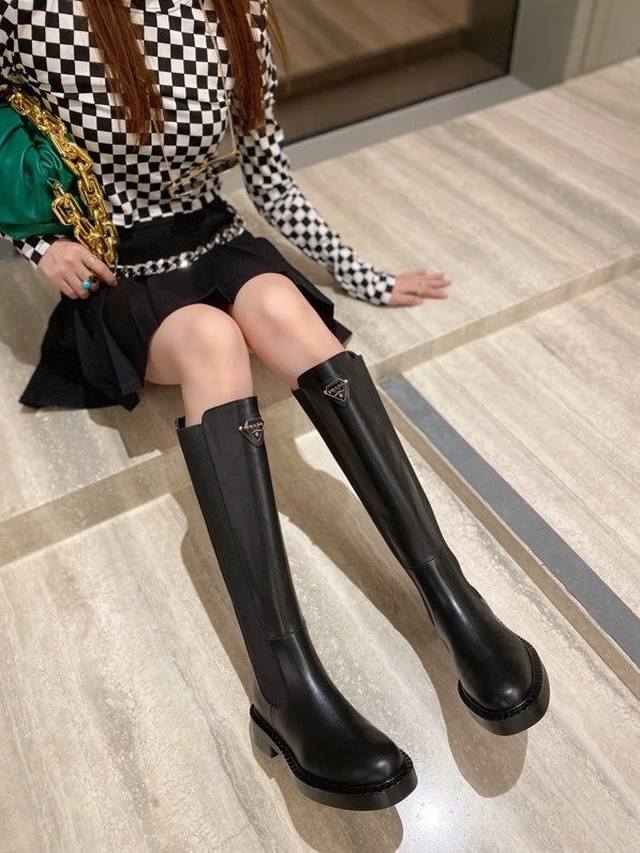 Prada's top-of-the-line motorcycle boots are here! They're super stylish, comfor