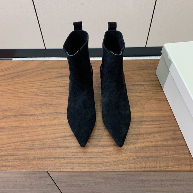 Brunell* Cucinell* pointed-toe ankle boots. Classic inspiration defines this mod
