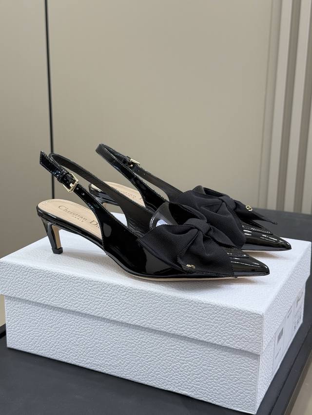 Top quality Dior Fw25 New Arrival~ Cd 25 Autumn and Winter Bow Slingback, big tr