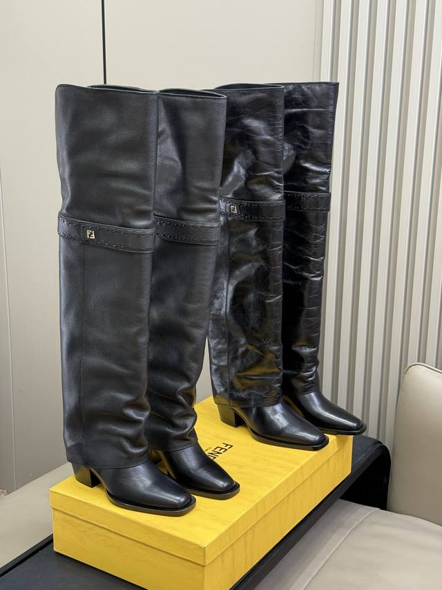 Top-quality high-top Fendi trouser boots for the 2025 Fall/Winter season are no