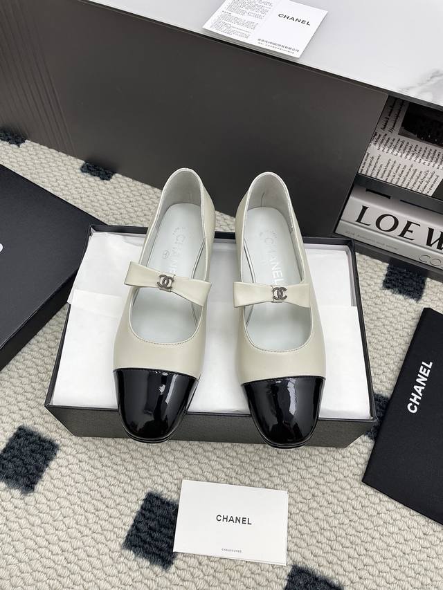 Chanel 25Ss Spring/Summer Collection Bow Mary Jane Ballerinas The extremely popu