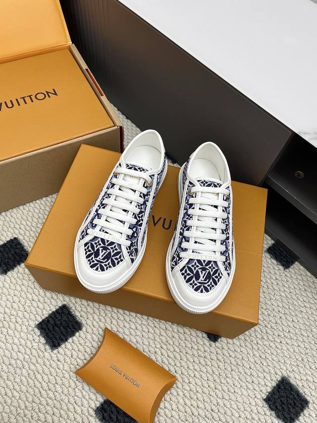 Louis Vuitton's latest Lagoon collection features thick-soled denim with emboss