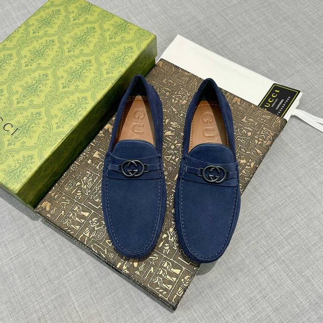 G men's loafers, high-end quality, top-tier on the market, handcrafted in nubuck