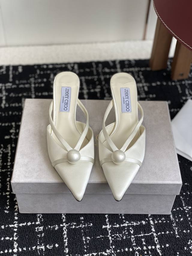 Shopping-grade silk 390 pearl Jimmy Choo 25Ss Spring/Summer collection JC new hi