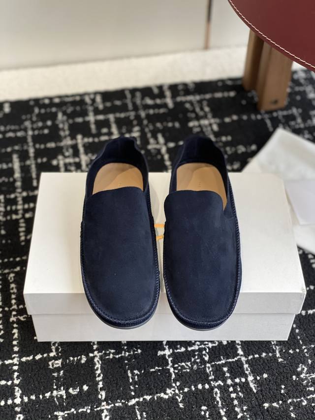 Dongguan purchasing agent-level The Row 25Ss new minimalist suede loafers for sp
