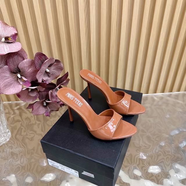 Custom Paris Texas Mule 25Ss high heel sandals, new spring/summer styles perfec