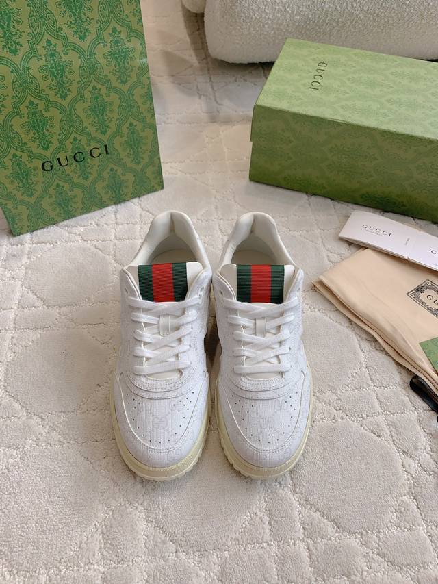 Only men's Gucc* new colorblock sneakers, top version, original purchase, patte