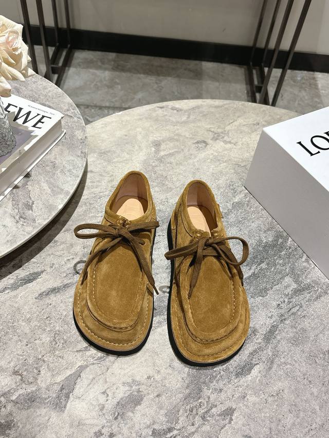 Female and Male 20, Loewe 25Ss latest couple style kangaroo shoes thick-soled ol