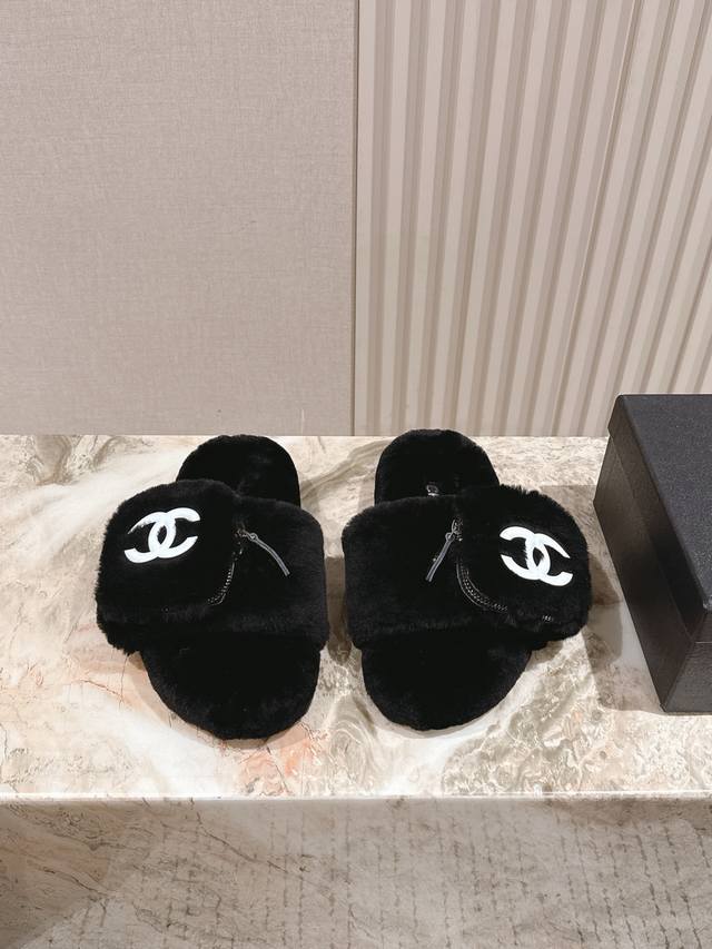 25 New early fall classic rabbit fur slippers, I'm still willing to buy them onc