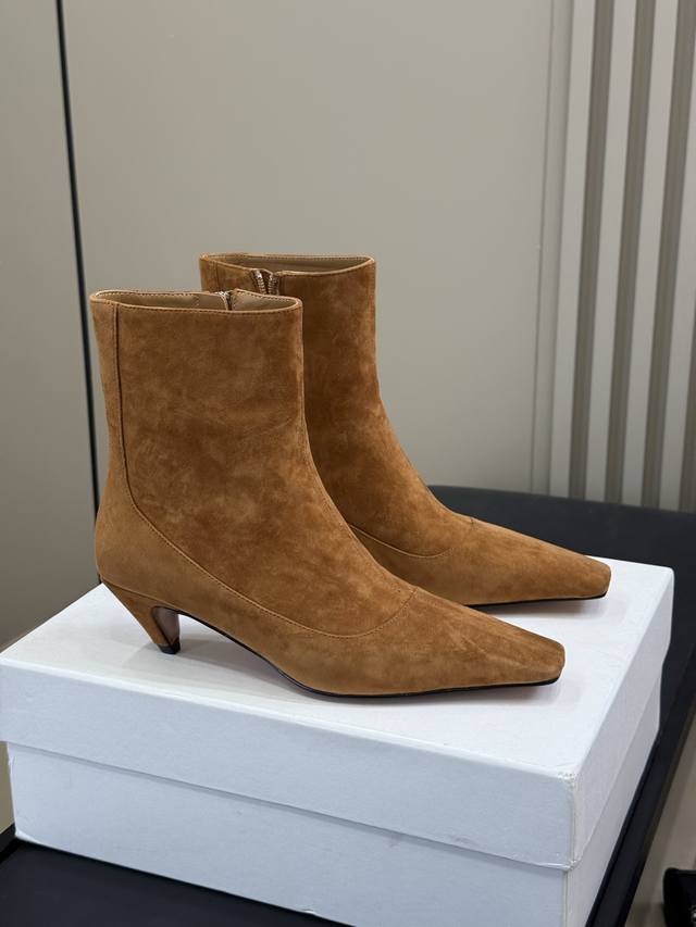 Top quality Stellamccartney new ankle boots Small wine glass heel with small squ