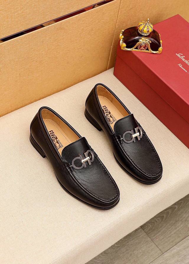Product Trademark: Ferragamo Casual Leather Shoes Standard Sizes: 38-44 45 Cust