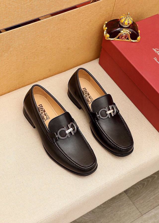 Product Trademark: Ferragamo Casual Leather Shoes Standard Sizes: 38-44 45 Cust