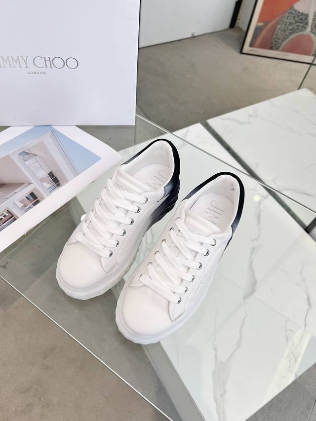 Jimmy Choo's new Diamond sneaker series for spring and summer features an upper