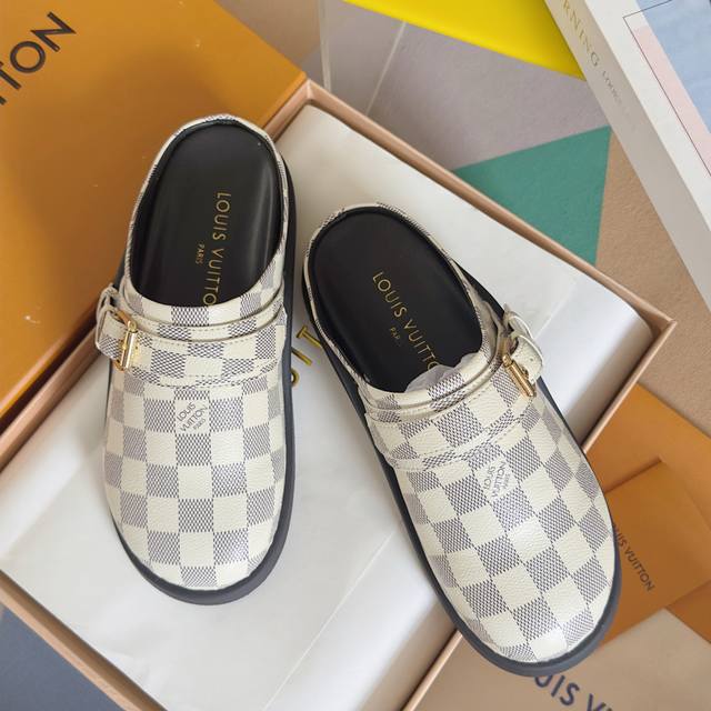Premium Edition: Women's LV Louis Vuitton L's To-Go Comfort Series Monogram Birk