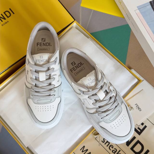 Top version: Couple's style Fendi thick-soled Match series couple's casual snea