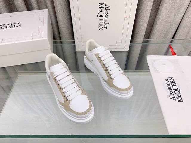 McQueen Alexander McQueen colorblocked is a true white sneaker favorite. With ov