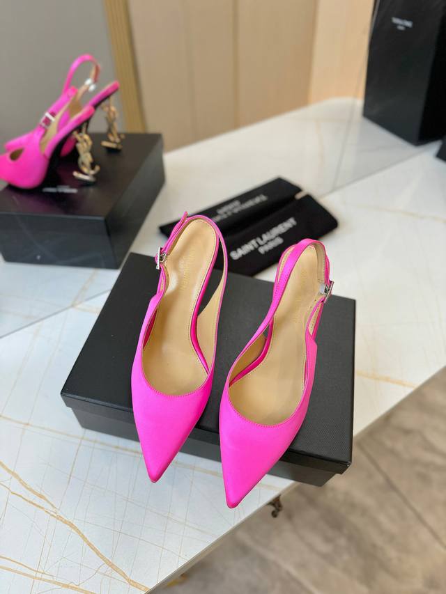High version factory Saint Laurent* Saint Laurent 25Ss summer hot Ysl high heel