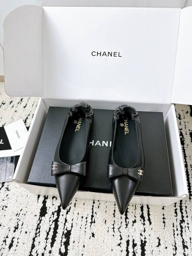 Airplane box + 10 Chanel's new pointed-toe shoes | 1:1 top-of-the-line version a