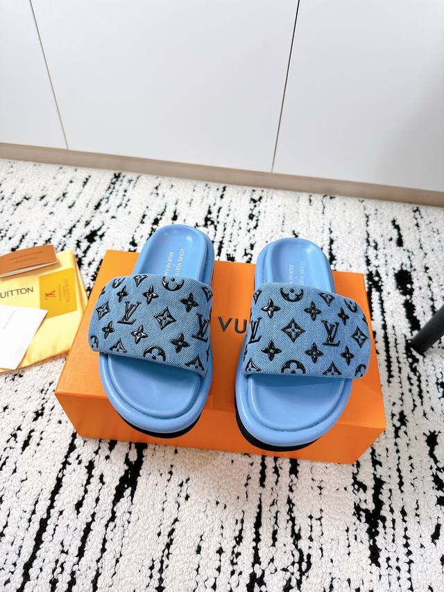 Shopping-level factory-made Lv25 A Spring/Summer Velcro Slippers DDD. Counter-qu