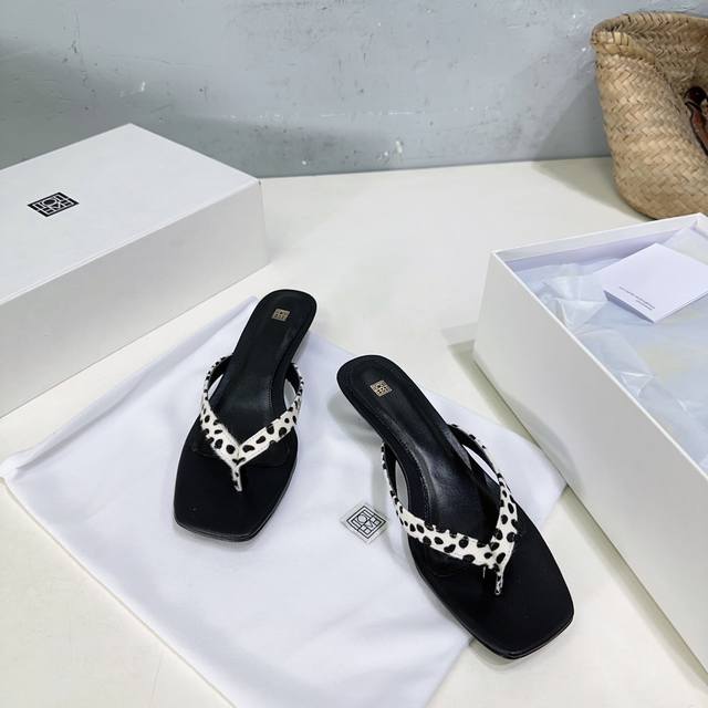 High-quality factory-made! New kitten-heeled flip-flops and low-heeled thongs f