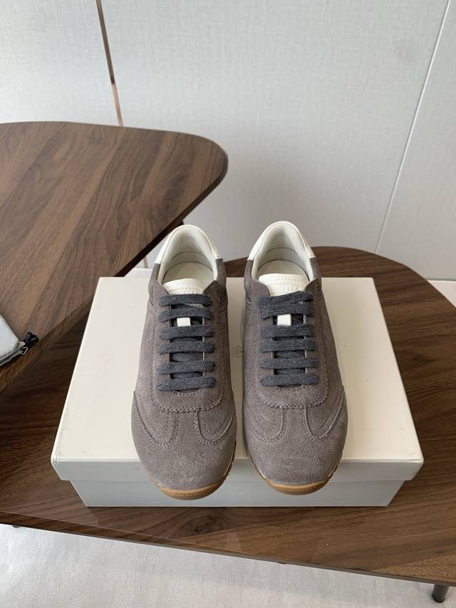 Brunello Cucinelli 24Ss latest Bc lace-up casual shoes, Forrest Gump shoes. Impo