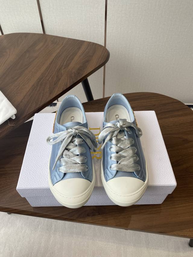 Dior Lucky satin casual sneakers. Dior designers really understand girls' needs