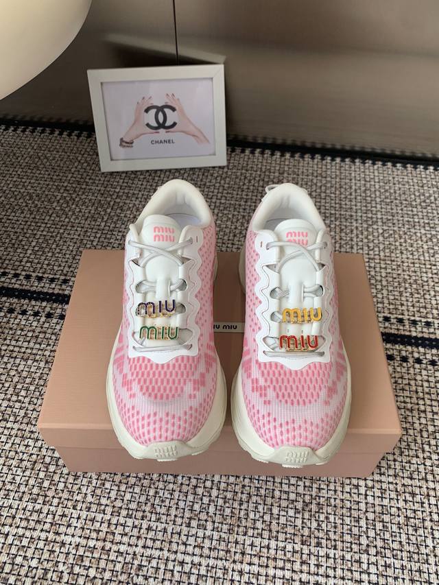 Accessories 45 Miumiu's latest 2025 American dad sneakers. A must-have for this