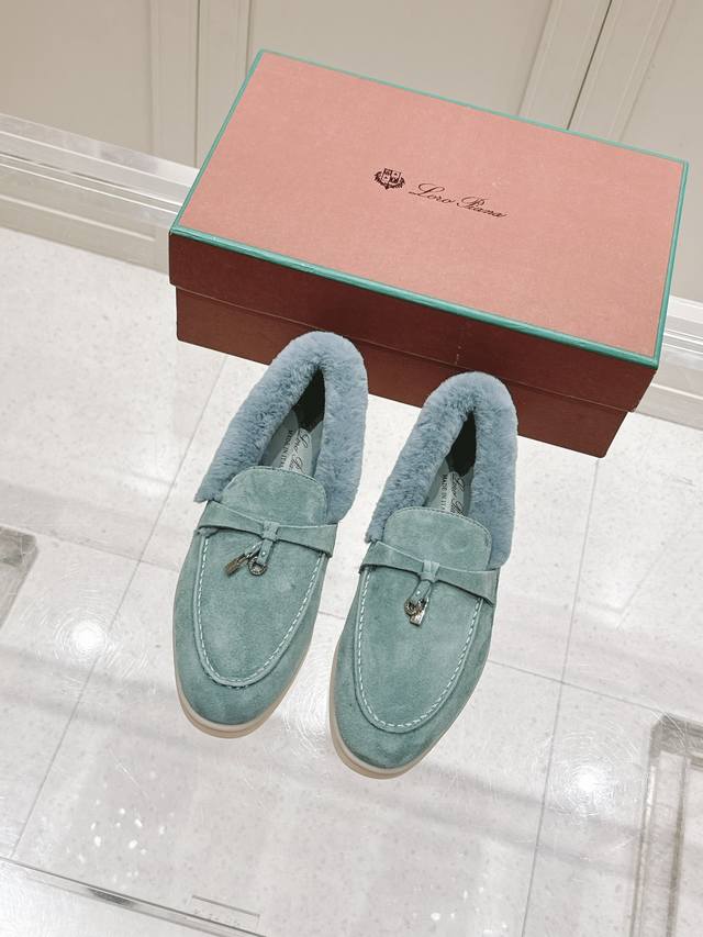 Premium Edition: Men's and Women's Couple's **Loro Piana Furry Loafers & Slipper