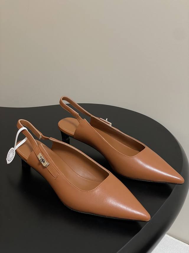Top quality Hermes H brand's new spring/summer 25S pointed-toe Kelly buckle high