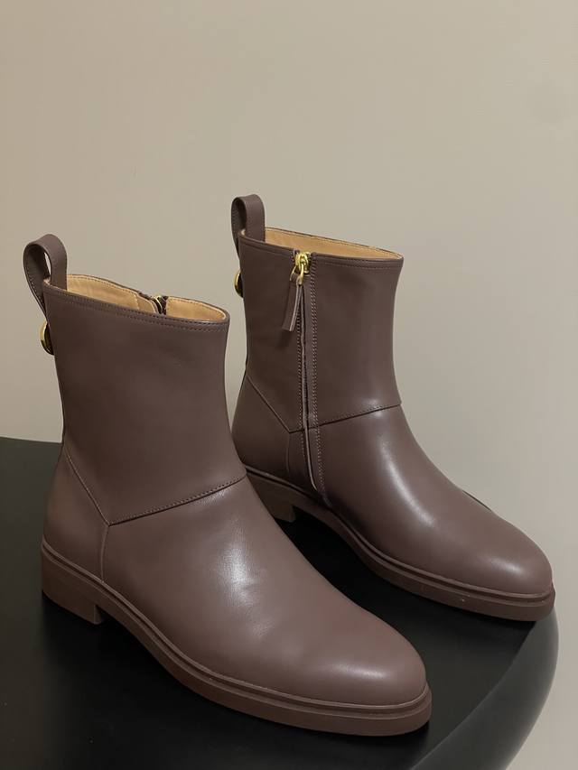 Loro Piana Lp 25S Fall/Winter New Kilda Ankle Boots with Side Zippers These icon