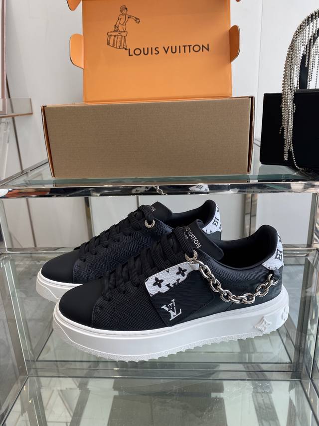 Louis Vuitton 25Ss new monogram chain sneakers, popular with influencers and fas