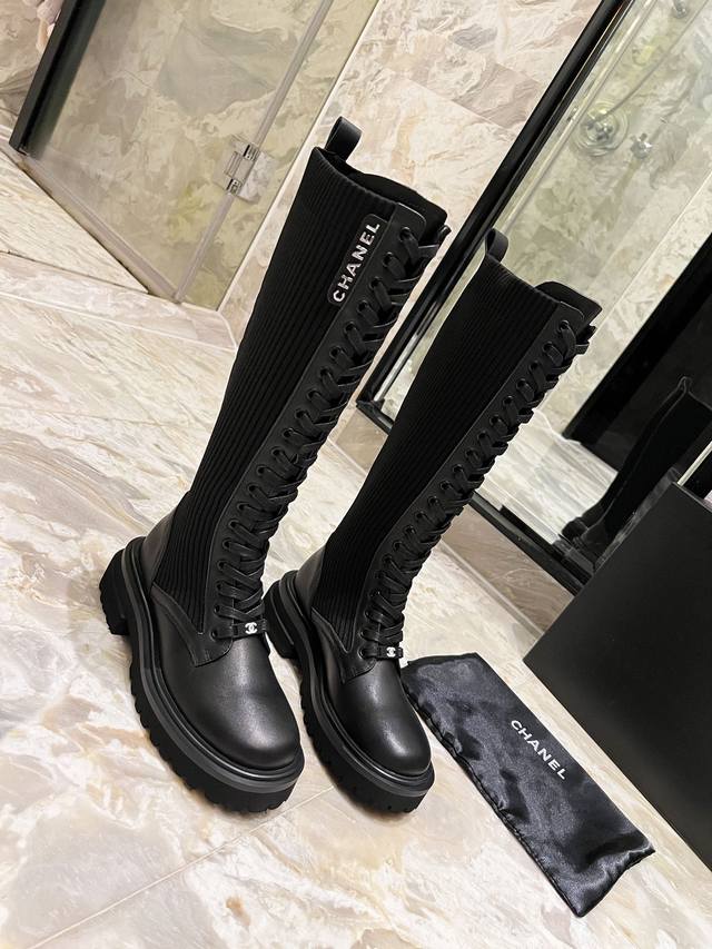 Chanel Chanel Autumn and Winter New 24 B Letter Knight Boots This Knight Martin