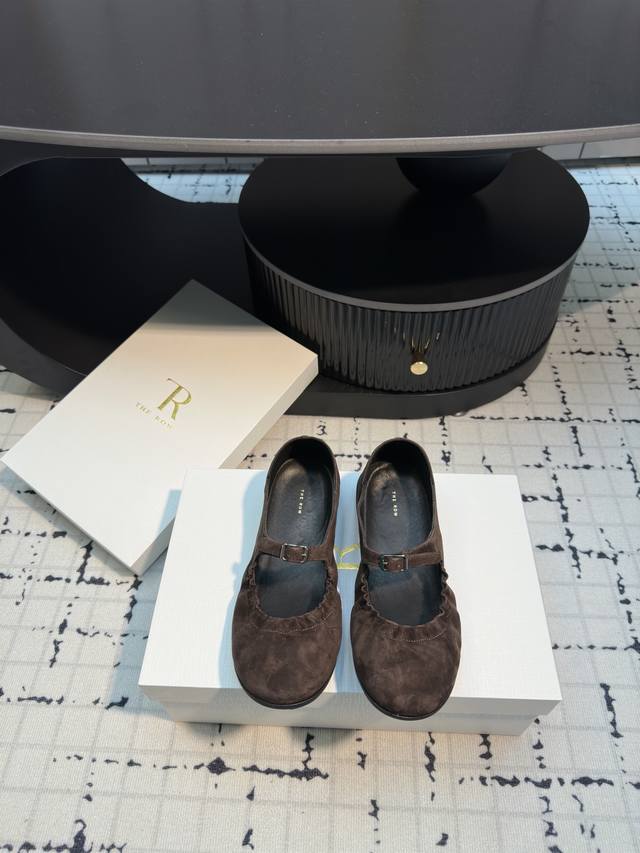 The Row 2025 Spring/Summer new soft Mary Jane ballet flats DDD. New from The Row