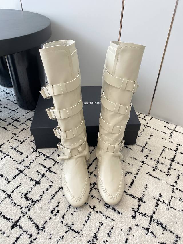 Half-slip short boots 870 Ann Demeulemesster 2025 new half-slip short boots rid