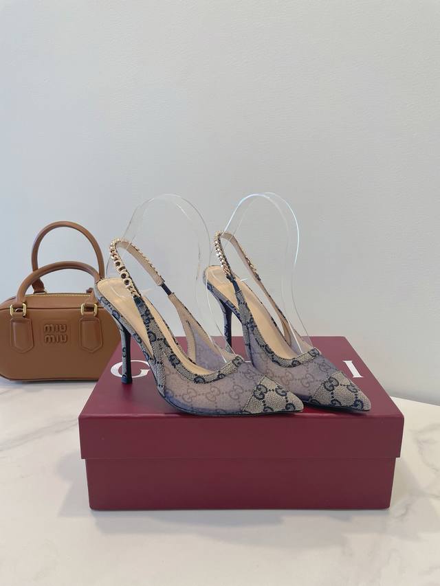 Gucci 2025Ss new sandals, every detail has been carefully crafted Fabric: mesh b