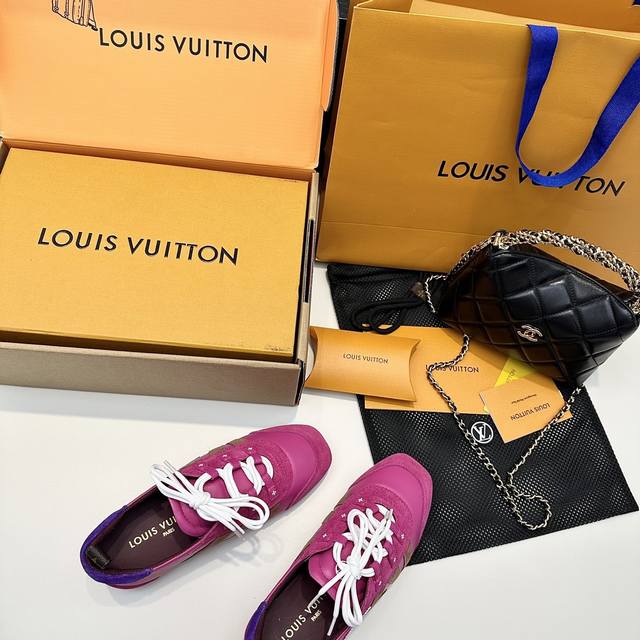 Aircraft box purchasing version Lv Donkey 25 years early spring new Sneakerina