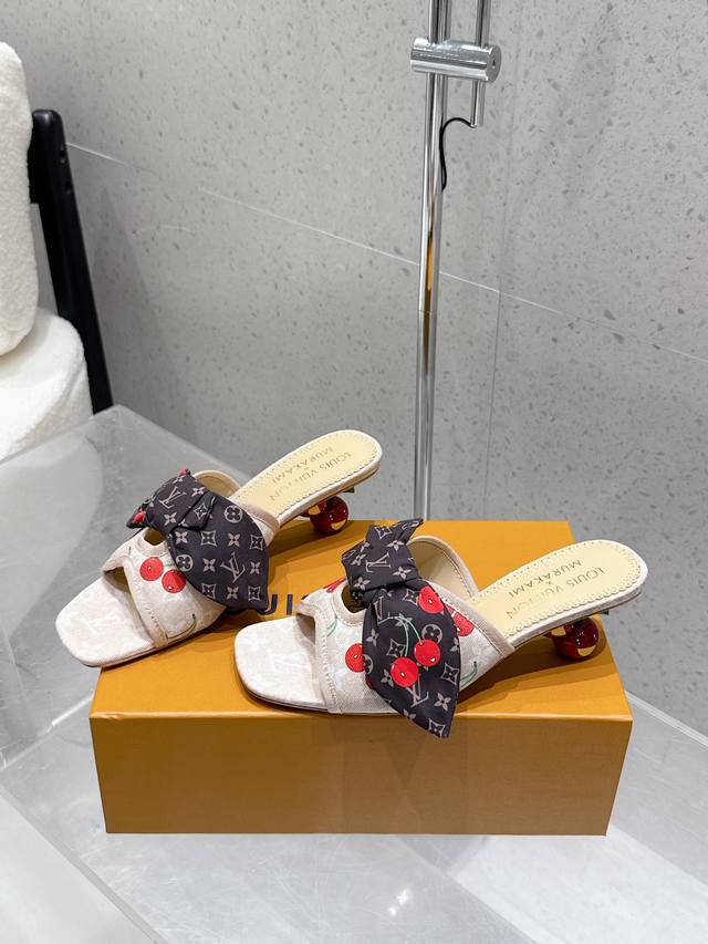 Lv 25Ss Limited Edition Cherry Heel Shoes That Will Make You Fall In Love At Fir