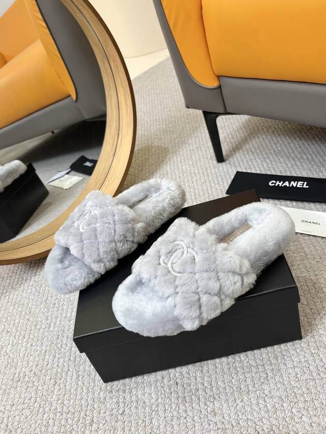 Factory P batch P Chane*25S new soft plush fur slippers for fall and winter Who