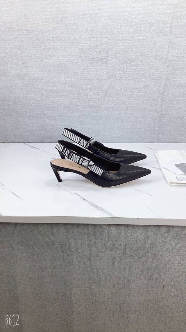 Factory Price P J'adior Webbing Backless Sandals. Dior 2025 Spring/Summer Lates