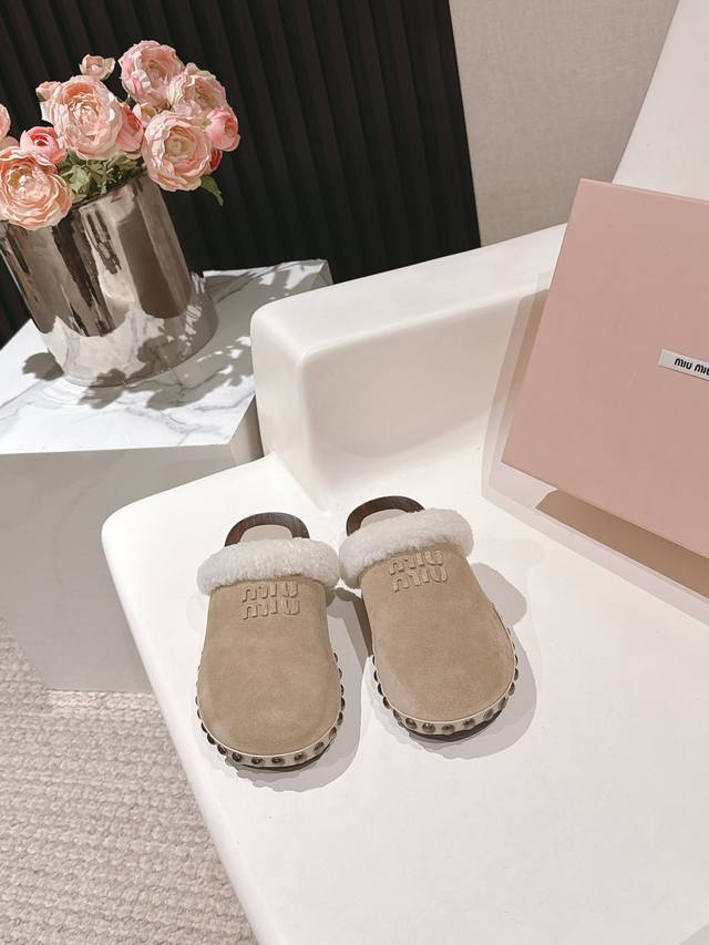 High version Miumiu Miu Miu 2025Ss autumn and winter latest hot style Birkensto